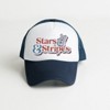 Stars and Stripes Distressed Adult Foam Trucker Hat - 2 of 2