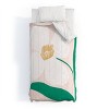 Deny Designs Maritza Lisa Single White abstract Flower Comforter and Sham Set - 2 of 4