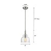 Chloe Lighting Zoe Transitional 1 Light Brushed Nickel Ceiling Mini Pendant 8" Wide - 4 of 4