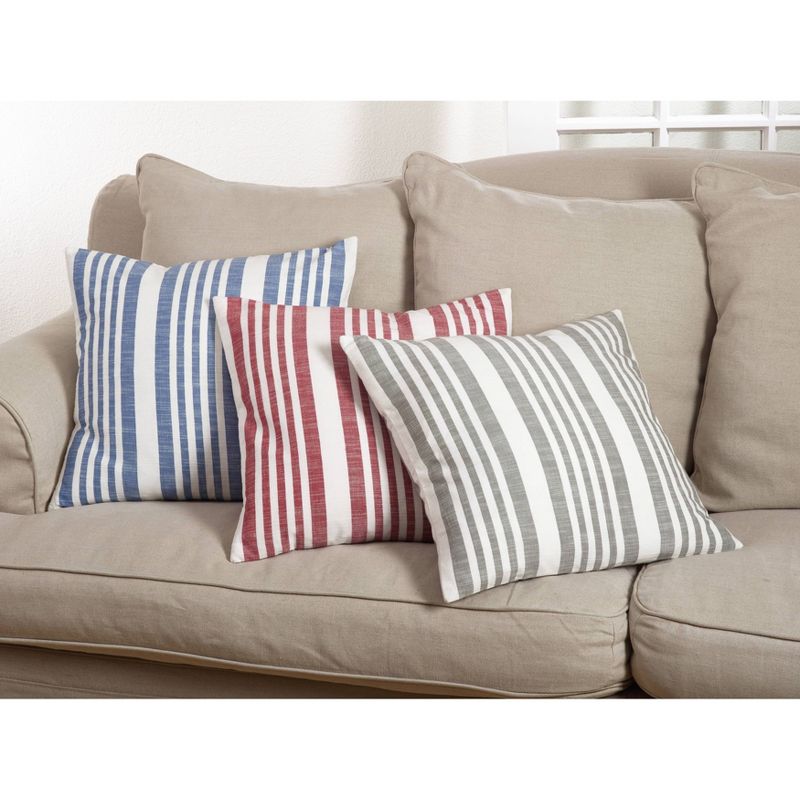 20"x20" Oversize Down Filled Striped Design Square Throw Pillow - Saro Lifestyle, 3 of 7