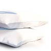 Deny Designs Standard April Lane Art Block Blue Monogram P Microfiber Printed Pillow Sham - 3 of 3
