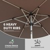 Osparple Outdoor Umbrellas for Patio, Table Umbrella with Crank, Waterproof Pool Umbrella for Inside of Pool, without Base - 4 of 4