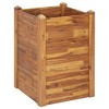 VidaXL Garden Raised Bed 23.6 in.x23.6 in.x33.1 in. Solid Acacia Wood - 2 of 4