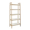 NicBex 5-Tier Mid-Century Modern Bookshelf,73" Tall Book Rack with Solid Wood Frame for Bedroom,Living Room,Office,Easy Assembly - 2 of 4