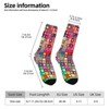 Modern Rainbow Colorful Women Printed Crew Socks Funny Funky Socks Soft Polyester Novelty Gifts for Artists Men - 2 of 4