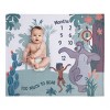 NoJo Disney Jungle Book Green and White Too Much To Bear Super Soft Photo Op Milestone Baby Blanket - 2 of 4