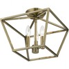 Livex Lighting Devone 3 - Light Semi-Flush Mount in  Antique Brass - 2 of 4