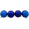 Northlight 32ct Shatterproof 4-Finish Christmas Ball Ornament Set 3.25" - Royal Blue - 3 of 4