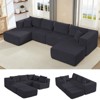Mjkone 135''Cloud Modular Sectional Sofa,4-PCS U-Shaped Couch with Chaise Lounge,Free-Combined,No Assembly Required - 4 of 4
