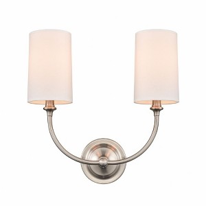 Giselle - 2 Light Wall Sconce In Industrial Style-16 Inches Tall and 15 Inches Wide - 1 of 1