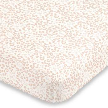 NoJo Neutral Cheetah Mini Crib Sheet