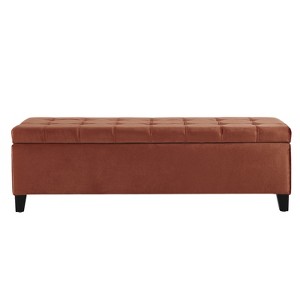 Vynxaria Ottoman,Rectangular Ottoman Bench,Upholstered Storage Bench,Foot Rest for Living Room, Entryway and Bedroom, - 1 of 4