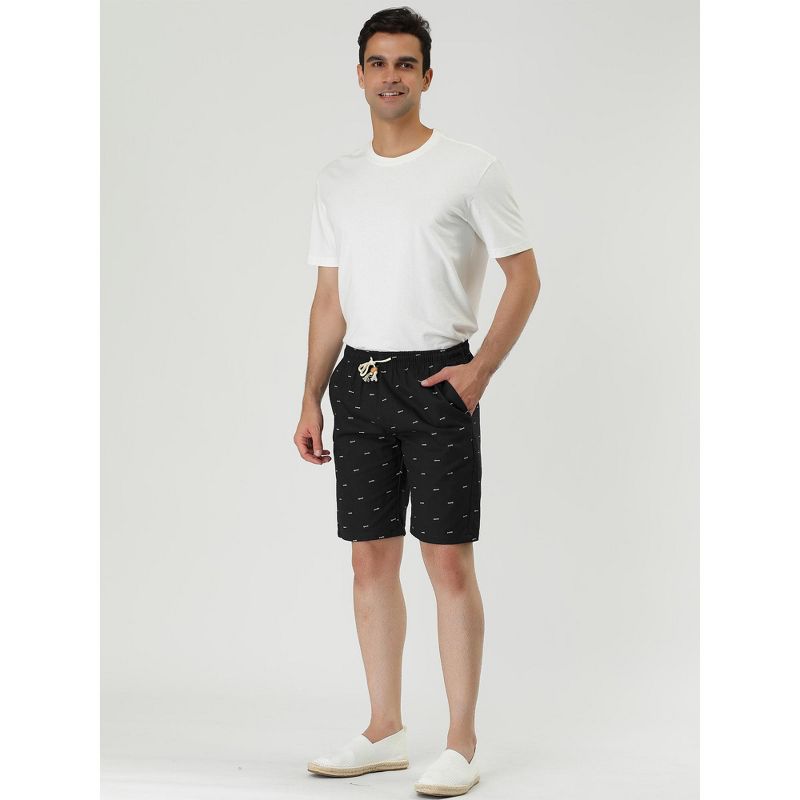 Lars Amadeus Men Summer Adjustable with Side Pockets Swimming Beach Shorts, 4 of 7