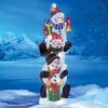 Collections Etc Lighted Stack of Snowmen Outdoor Garden Stake 12.25 X 0.5 X 42 - 2 of 2