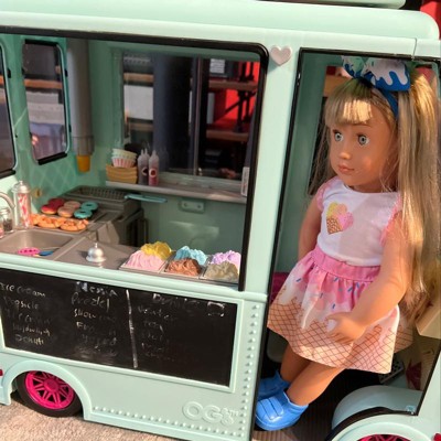 Our Generation Dolls Sweet Stop Ice Cream Truck for Dolls, 18