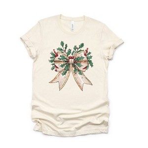 Simply Sage Market Women's Holly Leaves Coquettte Short Sleeve Graphic Tee - 1 of 4