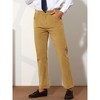 Lars Amadeus Men's Slim Straight Flat Front Work Office Corduroy Trousers - 2 of 4