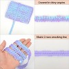 Elastic Sequin Trim, 0.8 Inch 2 Row Flat Metallic Paillette Sequin Ribbon, Glitter Sequin Strip DIY Craft Decor, 25 Yards - 3 of 4