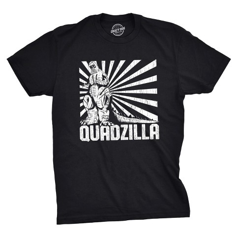 Мужские футболки Crazy Dog T-Shirts, Inc. Mens Quadzilla T Shirt Funny Gym Tee Leg Day T Shirt Joke Workout Top - Crazy Dog Men's T Shirt For Exercise Black XL