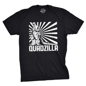 Mens Quadzilla T Shirt Funny Gym Tee Leg Day T Shirt Joke Workout Top - Crazy Dog Men's T Shirt - 1 of 4