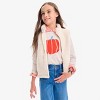 Primary Kids Long Sleeve Pumpkin Tee in Oat Size 14 - 2 of 2
