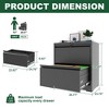 NicBex File Cabinet with Lock,Office Cabinet with Handle Free Design,Modern Storage Cabinet,Filing Cabinet for Home Office - 3 of 4