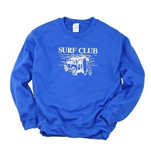 Simply Sage Market Women's Graphic Sweatshirt Embroidered Surf Club Jeep - 1 of 3