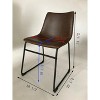 TiramisuBest 25.75in Swivel Counter Stool, Set of 2, Polyester Charcoal Dining Chairs - 3 of 4