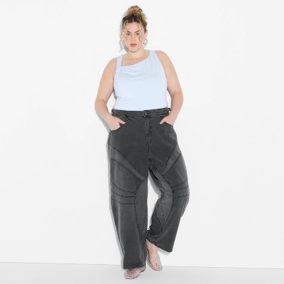 Women's Barrel Leg Mid-Rise Jeans - Wild Fable™