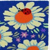 Jellybean Ladybugs on Daisies Doormat – Whimsical Floral Design, Durable & Washable for Indoor or Outdoor Use, 20"X30" - 2 of 3