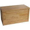 eHemco Heavy-duty Solid Hardwood Blanket Chest, Storage Trunk, Natural - 3 of 4