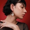 SOHI Women's Crystal Silver Casual Drop Earrings - 3 of 4