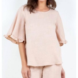 Women's Ruffle Sleeve Woven Top - LTX Sportswear - 1 of 1