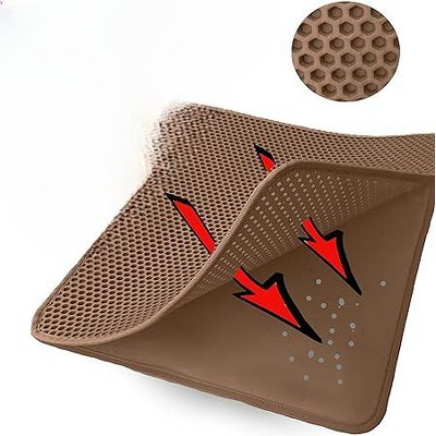 Jumbo Brown Waterproof Cat Litter Trapper Mat 32x30