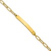 Chisel Stainless Steel Yellow IP-plated Paperclip Link Chain 6.5" ID Bracelet with 1.25" Ext. - 2 of 3