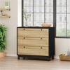 SKRAN Rattan and Rope Woven Storage Cabinets with Multiple Drawers for Bedroom, Living Room, Dining Room, and Hallways - 2 of 4