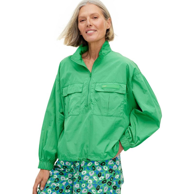 Women's Nylon Packable Long Sleeve Half Zip Jacket - DVF for Target, 1 of 10