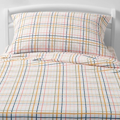 Plaid Print Cotton Sheet Set - Pillowfort™