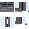 5x3 Ft Outdoor Metal Shed, Waterproof Garden Storage with Lockable Doors & Floor, Sloping Roof & Ventilation, Durable Tool Shed for Patio/Backyard - 2 of 4