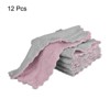 Unique Bargains Kitchen Quick Dry Coral Fleece Dish Cloths 12 Pcs - 3 of 4