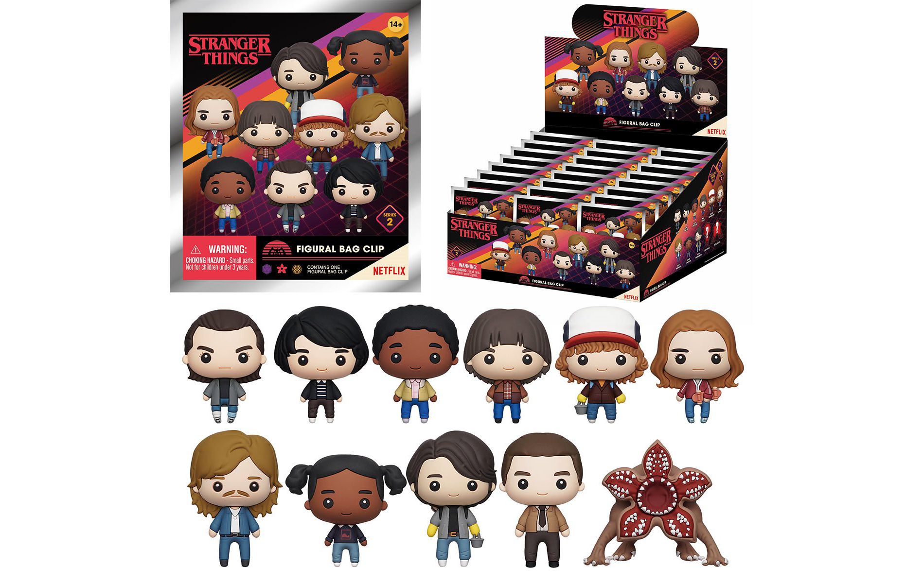 Monogram Stranger Things - Series 2 Characters 1pc 3D Figure Bag Clip Blind Bag