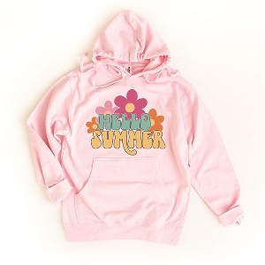 Simply Sage Market Women's Graphic Hoodie Hello Summer Flowers - 1 of 1
