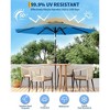 9ft Patio Umbrella, Crank & Tilt, 8-Rib, Water-Resistant Table Umbrella, UV Protection, Adjustable for Garden, Sky Blue - 3 of 4