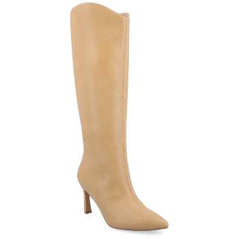 Journee Collection Womens Rehela Tru Comfort Foam Pull On Stiletto Heel Boots