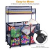 Yescom Mesh Pool Storage Bin Cart Rolling Toys Bin Storage 214 Gallon Organizer Extra Large 6 Wheels with Black Cover Replacement - 4 of 4