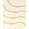 Molenia Initial Bracelet for Women, 925 Sterling Silver 14K Gold Plated Dainty Layered Stackable Paperclip Letter Jewelry Gifts for Wife Mom - 3 of 4