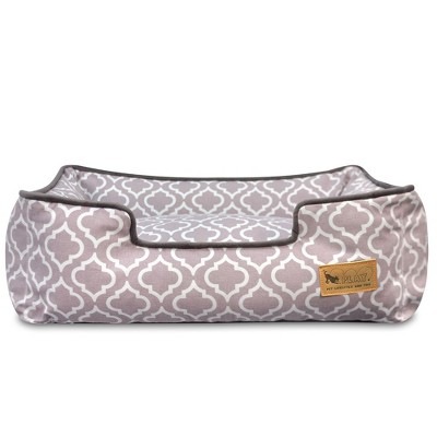 Large Ash Gray Moroccan Cotton Lounge Dog Bed