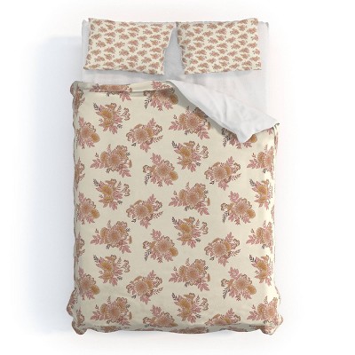 Deny Designs 3pc Full/Queen Avenie Cottage Garden Floral Duvet and Sham Set