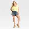 Women's Short Sleeve Double V-Neck Ribbed T-Shirt - Wild Fable™ - 3 of 3