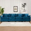 KTMBDW Chenille Armchair, 46.4" Wide Accent Chairs for Living Room & Bedroom Modern Lounge Chair, Upholstered Mid-Century Single Sofa Chair - 2 of 4
